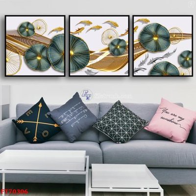 Hình ảnh gốc Tranh treo hiện đại pha lê gương FT70306 (để in khổ lớn)