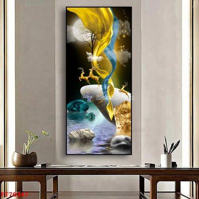 Download file gốc Tranh treo hiện đại pha lê gương FT70347 (độ nét cao)