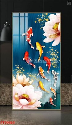 File tranh ảnh gốc Tranh treo hiện đại pha lê gương FT70363 dùng cho in khổ lớn