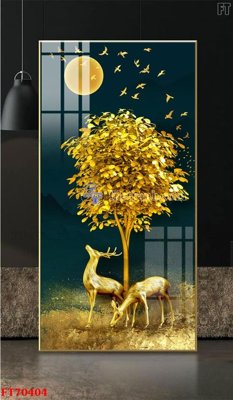 File gốc Tranh treo hiện đại pha lê gương FT70404 (dành cho trang trí nội thất)