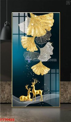 File gốc Tranh treo hiện đại pha lê gương FT70422 (ảnh chi tiết) để in lụa