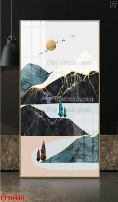 File tranh Tranh treo hiện đại pha lê gương FT70440 (gốc) chủ đề trừu tượng