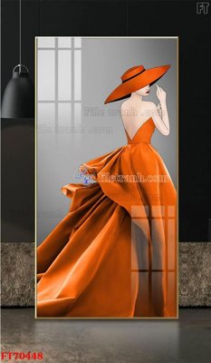 File gốc Tranh treo hiện đại pha lê gương FT70448 (phong cách) châu Âu