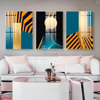 File gốc Tranh treo hiện đại pha lê gương FT70522 (in tráng gương) ốp tường