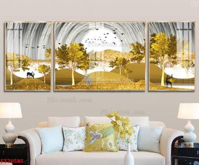 File gốc Tranh treo hiện đại pha lê gương FT70585 (bản quyền) cho in ấn