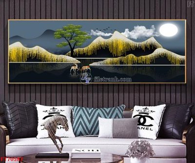 Tải file Tranh treo hiện đại pha lê gương FT70587 (gốc) in tranh tráng gương