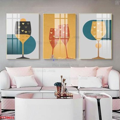 Download file ảnh gốc Tranh treo hiện đại pha lê gương FT70651 để in ấn