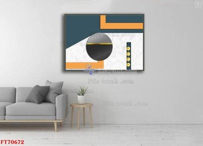 File tranh in trần 3D Tranh treo hiện đại pha lê gương FT70672 (ảnh gốc)