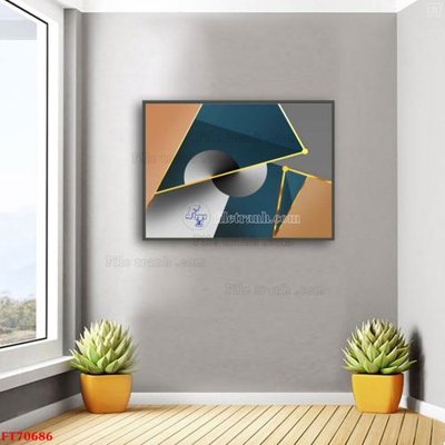 File tranh Tranh treo hiện đại pha lê gương FT70686 (ảnh gốc) in trần nhà