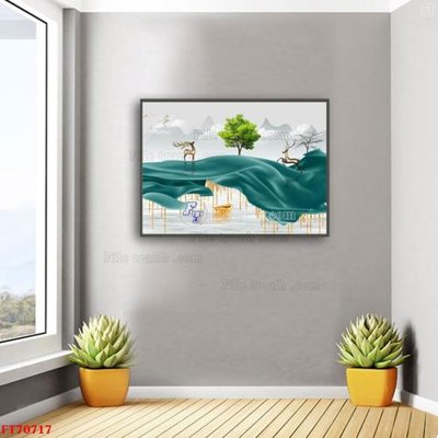 Tải file Tranh treo hiện đại pha lê gương FT70717 (ảnh gốc) độ phân giải 300dpi