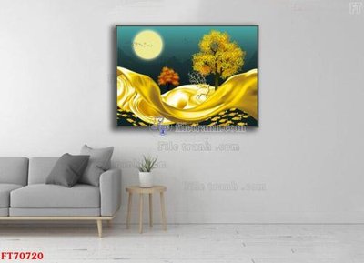 Tải file Tranh treo hiện đại pha lê gương FT70720 (gốc) làm tranh treo tường