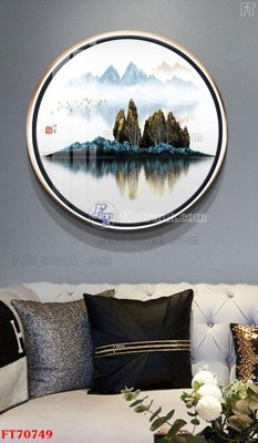 File tranh Tranh treo hiện đại pha lê gương FT70749 (bản gốc) in canvas