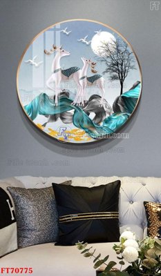 File gốc Tranh treo hiện đại pha lê gương FT70775 (cho in 3D) độc đáo