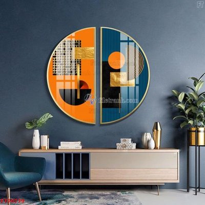 File tranh gốc Tranh treo hiện đại pha lê gương FT70779 (bản đẹp) độc quyền
