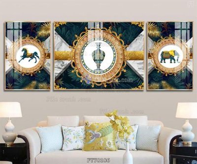 File PSD Tranh treo pha lê gương FT78186 (bản gốc) đã tách nền