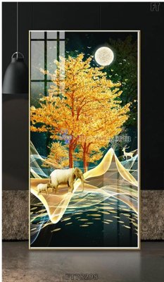 Ảnh gốc Tranh treo pha lê gương FT78298 (độ nét cao) in mica