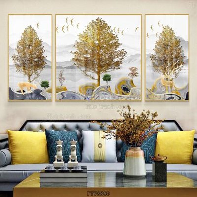 Download file gốc Tranh treo pha lê gương FT78360 (in lụa) nghệ thuật