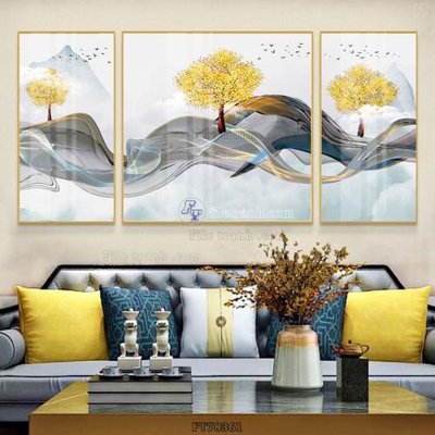 File tranh Tranh treo pha lê gương FT78361 (ảnh gốc) không bị mờ