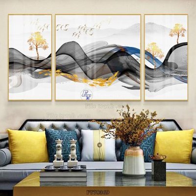 File gốc Tranh treo pha lê gương FT78369 (vector) cho in ấn