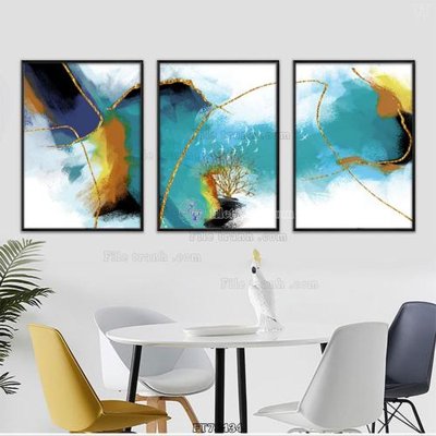 File gốc Tranh treo pha lê gương FT78434 (in tráng gương) sang trọng