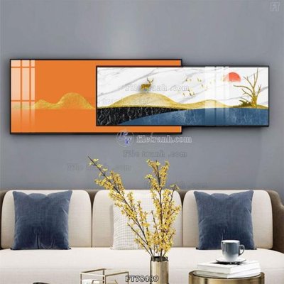 File gốc Tranh treo pha lê gương FT78489 (in 3D) cho trang trí