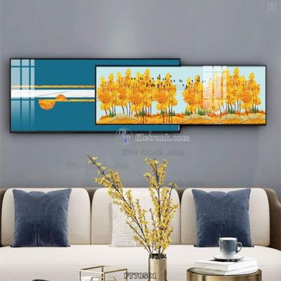 File gốc Tranh treo pha lê gương FT78501 (thiết kế) độc quyền