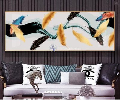 File in lụa Tranh treo pha lê gương FT78529 (phong cảnh) Tranh treo pha lê gương FT78529