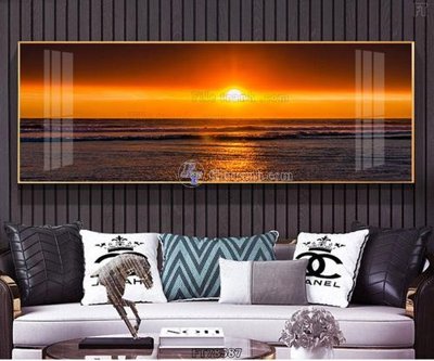 Ảnh gốc Tranh treo pha lê gương FT78587 (nét căng) in mica