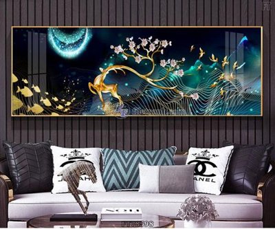 File gốc Tranh treo pha lê gương FT78598 (chuẩn màu) cho in offset