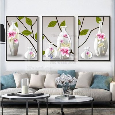 File tranh Tranh treo pha lê gương FT78611 (bản gốc) in lụa 3D