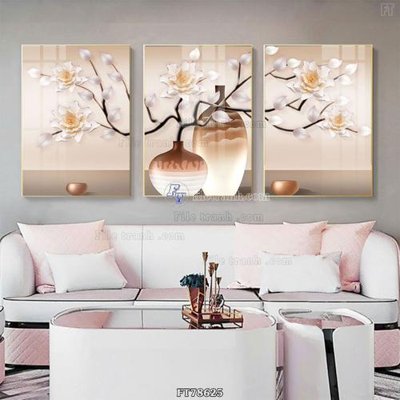 File gốc Tranh treo pha lê gương FT78625 (in ấn) màu sắc trung thực