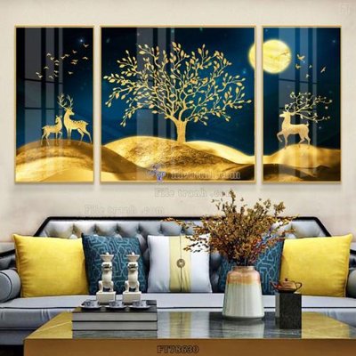 Mua file gốc Tranh treo pha lê gương FT78630 (PSD) tại Filetranh.com