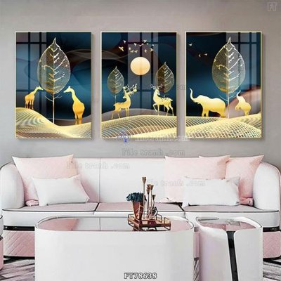 File ảnh Tranh treo pha lê gương FT78638 (gốc) in PP, decal