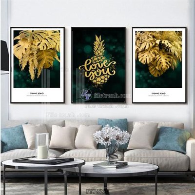 File gốc Tranh treo pha lê gương FT78720 (in lụa) tranh mã đáo