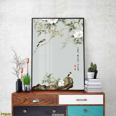 File tranh Tranh trang trí lối vào 1 tấm FT8040 (bản gốc) treo tường