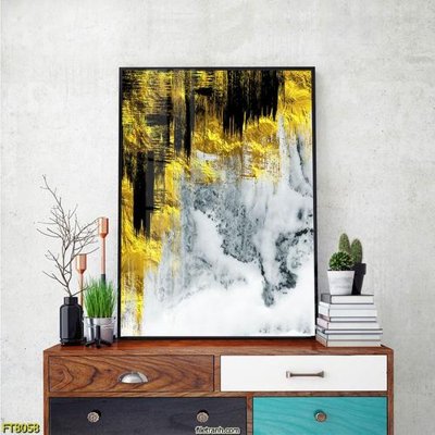 File gốc Tranh trang trí lối vào 1 tấm FT8058 (in tráng gương) ốp tường