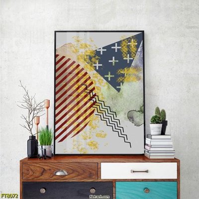 Ảnh gốc Tranh trang trí lối vào 1 tấm FT8072 (độ nét cao) in tráng gương