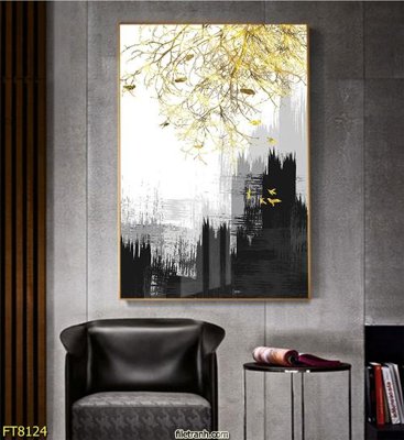 File in mica Tranh trang trí lối vào 1 tấm FT8124 (ảnh gốc) đẹp