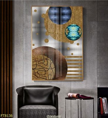 Download file Tranh trang trí lối vào 1 tấm FT8136 (gốc) in mica đèn LED