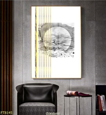 File gốc Tranh trang trí lối vào 1 tấm FT8145 (in lụa) hoa văn cổ điển