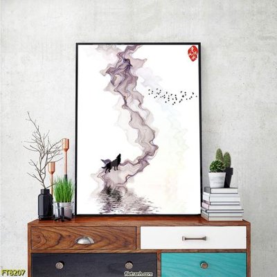 File gốc Tranh trang trí lối vào 1 tấm FT8207 (in 3D) cho trang trí