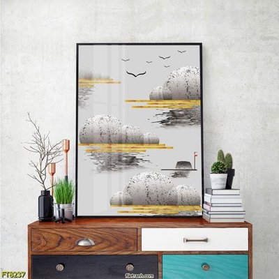 Tải file PSD Tranh trang trí lối vào 1 tấm FT8237 (nguyên layer) để in