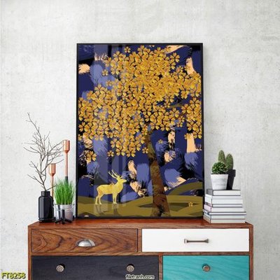 File gốc Tranh trang trí lối vào 1 tấm FT8258 (in mica) làm bảng hiệu