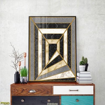 Ảnh gốc Tranh trang trí lối vào 1 tấm FT8283 (nét căng) in mica