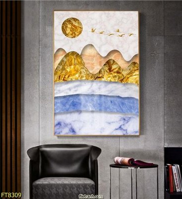 File in ấn Tranh trang trí lối vào 1 tấm FT8309 (bản gốc) sắc nét