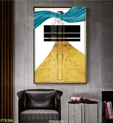 File tranh Tranh trang trí lối vào 1 tấm FT8386 (gốc) chủ đề trừu tượng