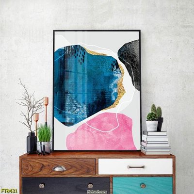 Tải file Tranh trang trí lối vào 1 tấm FT8431 (gốc) chủ đề hoa sen