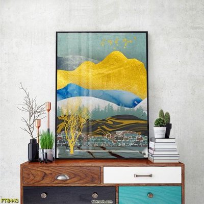 Tệp tin gốc Tranh trang trí lối vào 1 tấm FT8443 (dùng cho in ấn) chuyên nghiệp