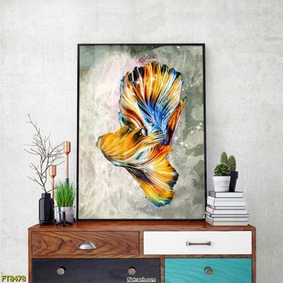 Download file gốc Tranh trang trí lối vào 1 tấm FT8478 (in mica) trong suốt