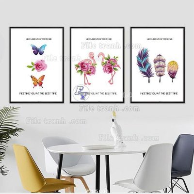 Ảnh mô tả file gốc in mica File tranh hiện đại pha lê gương FT85003